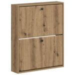 vidaXL Nástenný botník BREDA 71 x 17 x 86 cm Kompozitné drevo