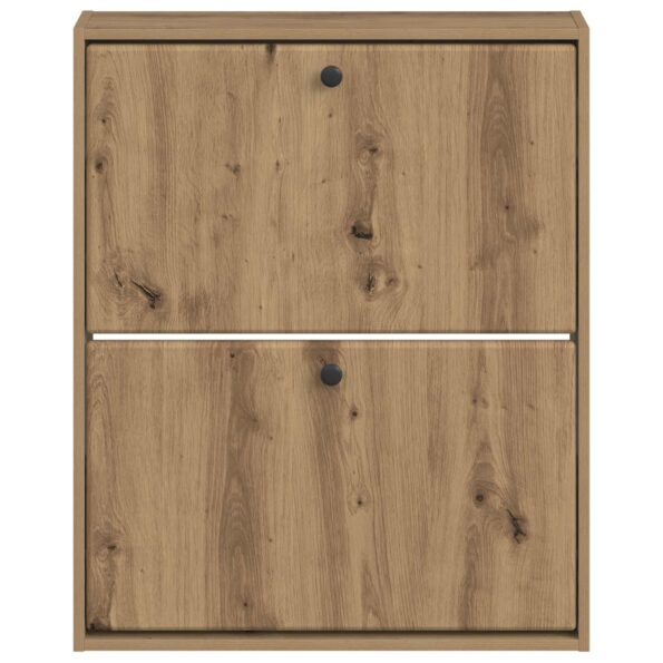 vidaXL Nástenný botník BREDA 71 x 17 x 86 cm Kompozitné drevo – Obrázok 3