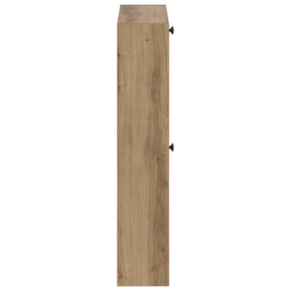 vidaXL Nástenný botník BREDA 71 x 17 x 86 cm Kompozitné drevo – Obrázok 4