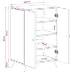 vidaXL Skriňa na topánky BREDA 59,5 x 39,5 x 90 cm Kompozitné drevo – Obrázok 8