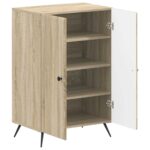 vidaXL Skriňa na topánky BREDA 59,5 x 39,5 x 90 cm Kompozitné drevo – Obrázok 2