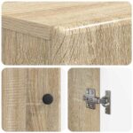 vidaXL Skriňa na topánky BREDA 59,5 x 39,5 x 90 cm Kompozitné drevo – Obrázok 6