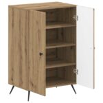 vidaXL Skriňa na topánky BREDA 59,5 x 39,5 x 90 cm Kompozitné drevo – Obrázok 2