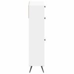 vidaXL Skriňa na topánky BREDA 78 x 24 x 103 cm Kompozitné drevo Biela – Obrázok 4
