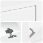 vidaXL Skriňa na topánky BREDA 78 x 24 x 103 cm Kompozitné drevo Biela – Obrázok 6