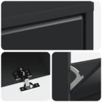 vidaXL Skriňa na topánky BREDA 78 x 24 x 103 cm Kompozitné drevo – Obrázok 6