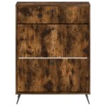 vidaXL Skriňa na topánky BREDA 78 x 24 x 103 cm Kompozitné drevo – Obrázok 3