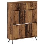vidaXL Skriňa na topánky BREDA 78 x 24 x 103 cm Kompozitné drevo