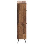 vidaXL Skriňa na topánky BREDA 78 x 24 x 103 cm Kompozitné drevo – Obrázok 4