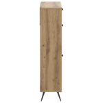 vidaXL Skriňa na topánky BREDA 78 x 24 x 103 cm Kompozitné drevo – Obrázok 4