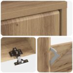 vidaXL Skriňa na topánky BREDA 78 x 24 x 103 cm Kompozitné drevo – Obrázok 6