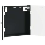 vidaXL Skriňa na terč BREDA Čierna 52,5 x 10,5 x 53,5 cm – Obrázok 2