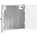 vidaXL Skriňa na terč BREDA Sivý Sonoma 52,5 x 10,5 x 53,5 cm – Obrázok 2