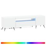 vidaXL LED TV kabinet Biela Kompozitné drevo – Obrázok 2