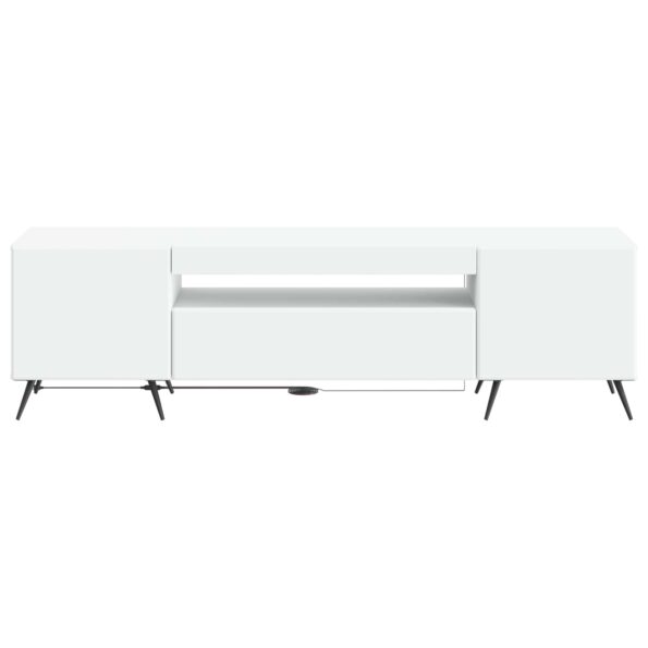vidaXL LED TV kabinet Biela Kompozitné drevo – Obrázok 4
