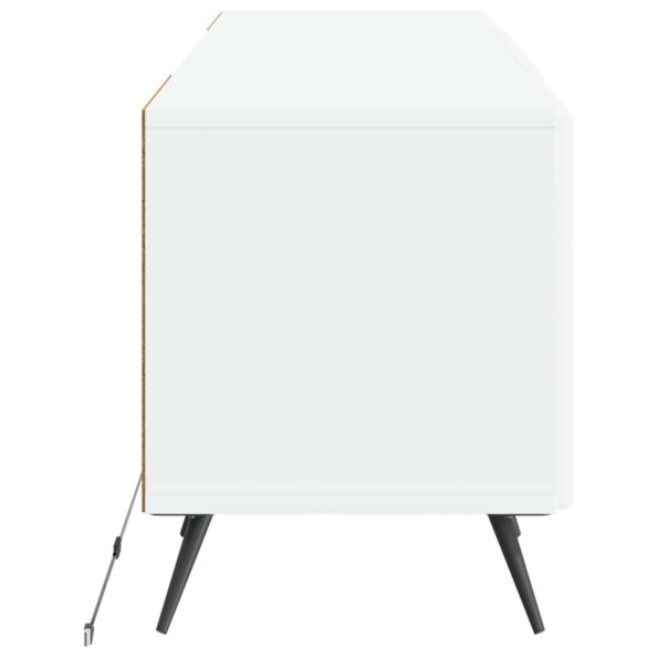 vidaXL LED TV kabinet Biela Kompozitné drevo – Obrázok 5