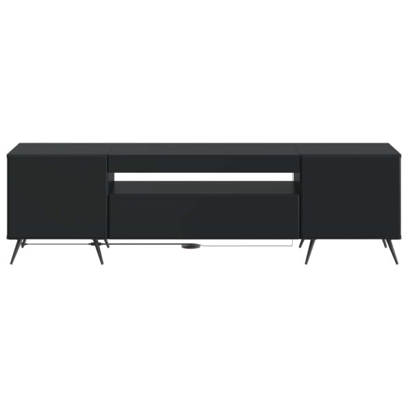 vidaXL LED TV kabinet Čierna Kompozitné drevo – Obrázok 4
