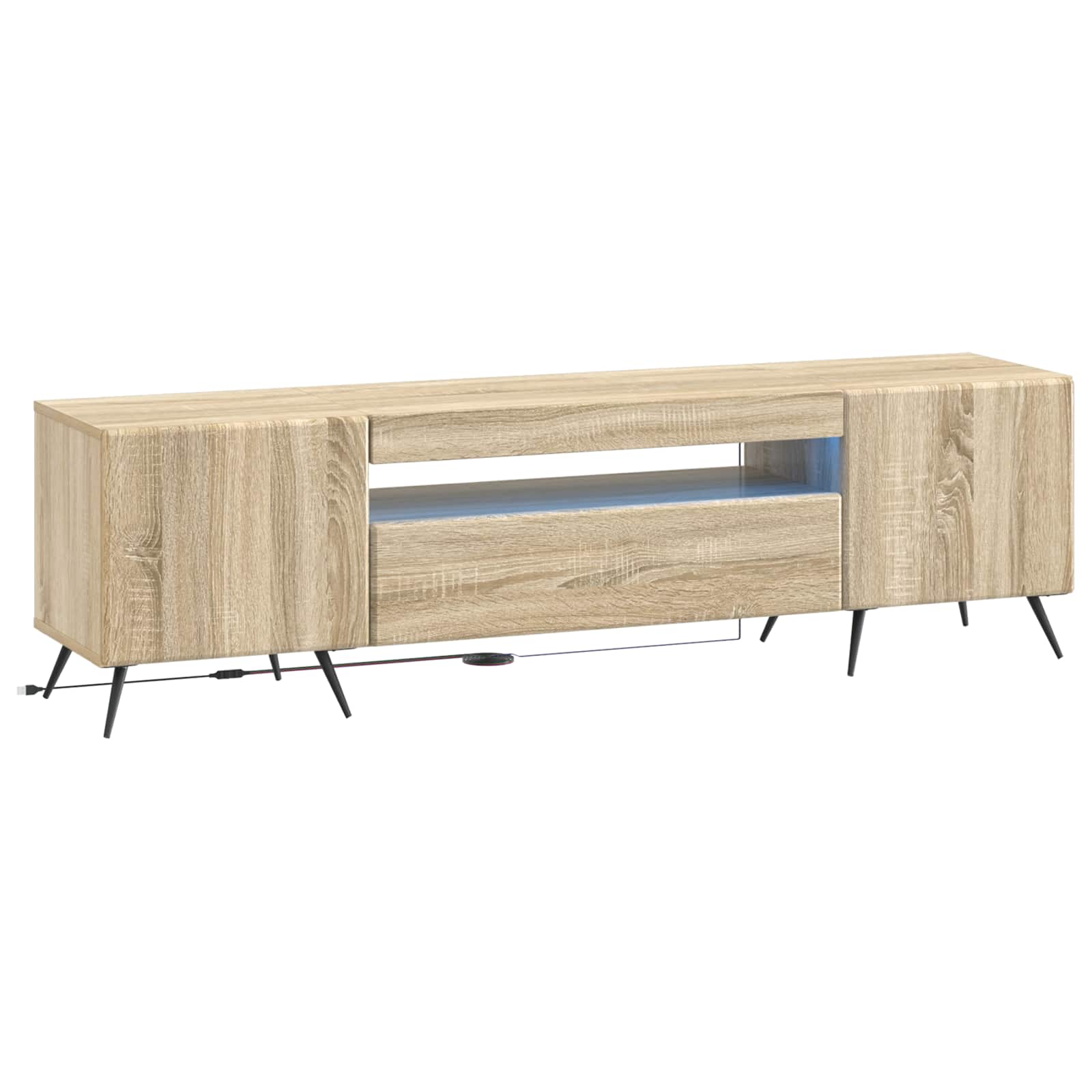 897567_1.jpg vidaXL LED TV kabinet Dub sonoma Kompozitné drevo – Obrázok 1