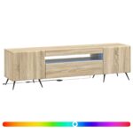 vidaXL LED TV kabinet Dub sonoma Kompozitné drevo – Obrázok 2