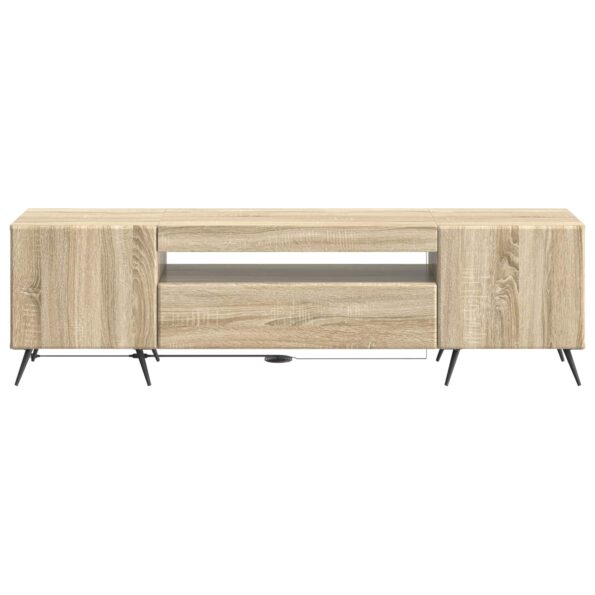vidaXL LED TV kabinet Dub sonoma Kompozitné drevo – Obrázok 4