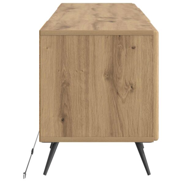vidaXL LED TV kabinet Dub artisan Kompozitné drevo – Obrázok 5