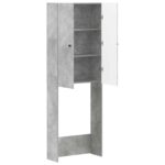 vidaXL Toaletná skriňa BREDA Betónovo sivá 66 x 25,5 x 190 cm – Obrázok 2