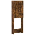 vidaXL Toaletná skriňa BREDA Dymový dub 66 x 25,5 x 190 cm
