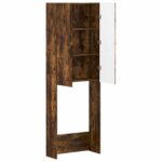 vidaXL Toaletná skriňa BREDA Dymový dub 66 x 25,5 x 190 cm – Obrázok 2