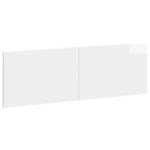 vidaXL Hlavová doska na stenu BREDA Biela s vysokým leskom