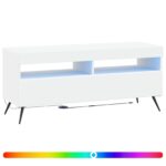 vidaXL LED TV kabinet Biela Kompozitné drevo – Obrázok 2