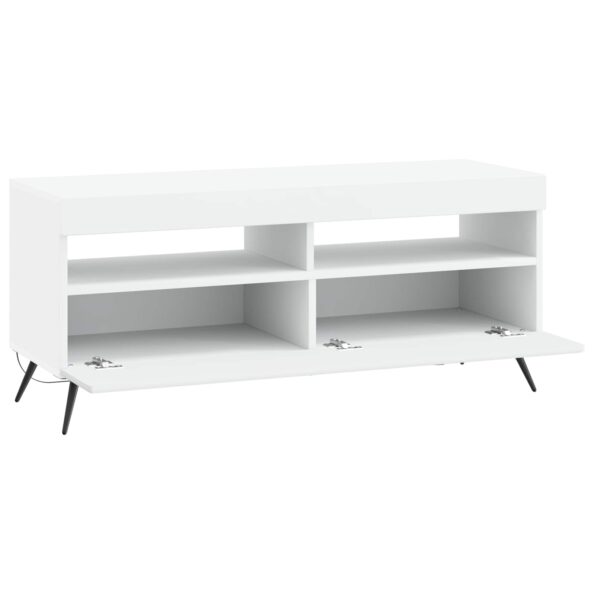 vidaXL LED TV kabinet Biela Kompozitné drevo – Obrázok 3