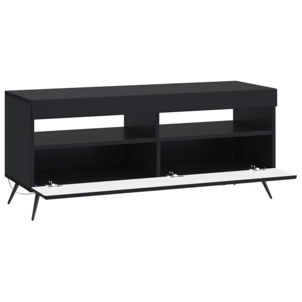 vidaXL LED TV kabinet Čierna Kompozitné drevo – Obrázok 3