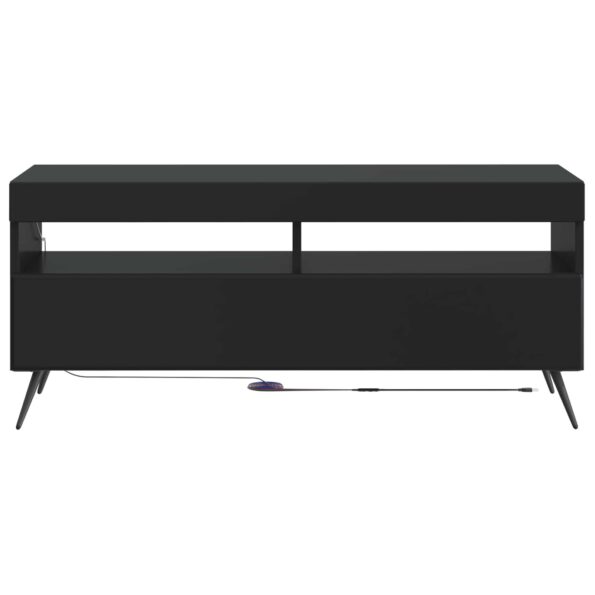 vidaXL LED TV kabinet Čierna Kompozitné drevo – Obrázok 4