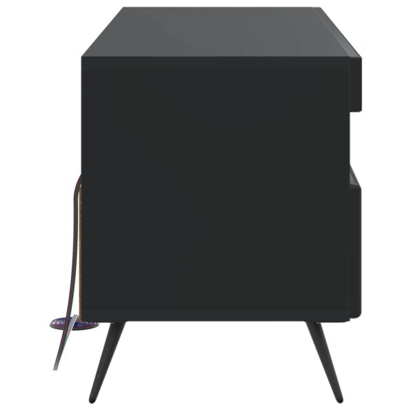 vidaXL LED TV kabinet Čierna Kompozitné drevo – Obrázok 5