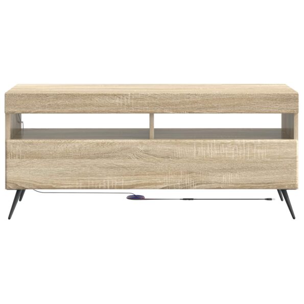 vidaXL LED TV kabinet Dub sonoma Kompozitné drevo – Obrázok 4