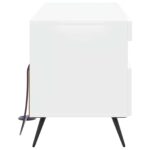 vidaXL LED TV kabinet Biela s vysokým leskom Kompozitné drevo – Obrázok 5