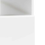 vidaXL LED TV kabinet Biela s vysokým leskom Kompozitné drevo – Obrázok 7