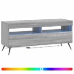 vidaXL LED TV kabinet Sivý Sonoma Kompozitné drevo – Obrázok 2
