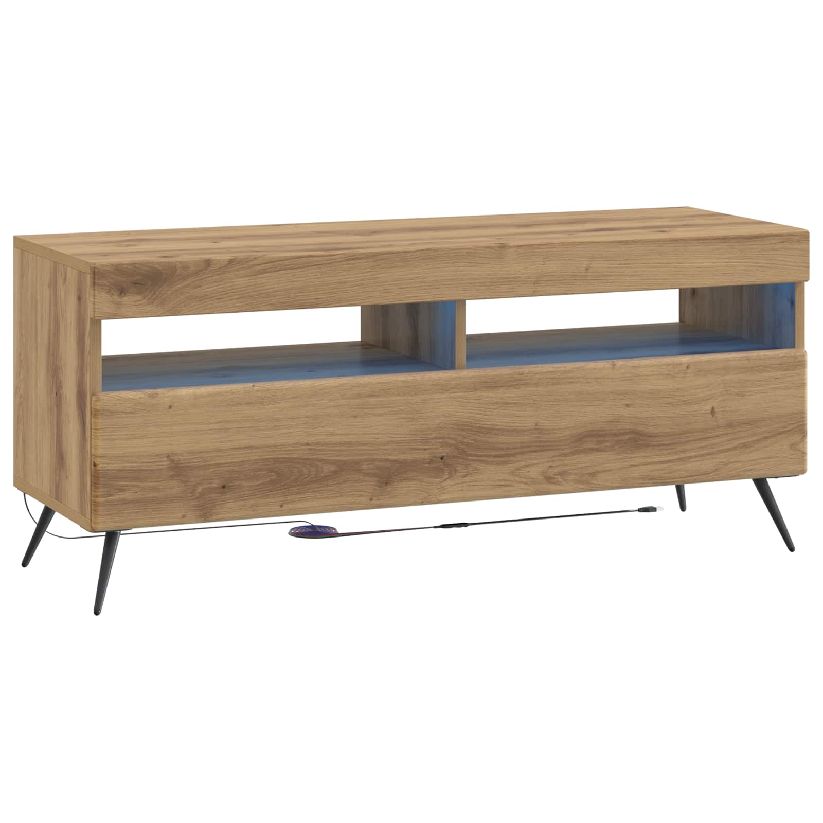 897653_1.jpg vidaXL LED TV kabinet Staré drevo Kompozitné drevo – Obrázok 1