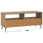 vidaXL LED TV kabinet Staré drevo Kompozitné drevo – Obrázok 6
