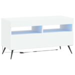 vidaXL LED TV kabinet Biela Kompozitné drevo