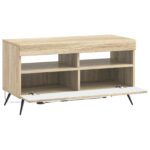 vidaXL LED TV kabinet Dub sonoma Kompozitné drevo – Obrázok 3