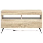vidaXL LED TV kabinet Dub sonoma Kompozitné drevo – Obrázok 4