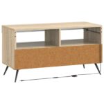 vidaXL LED TV kabinet Dub sonoma Kompozitné drevo – Obrázok 6