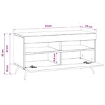 vidaXL LED TV kabinet Dub artisan Kompozitné drevo – Obrázok 10