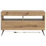vidaXL LED TV kabinet Dub artisan Kompozitné drevo – Obrázok 4
