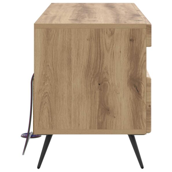 vidaXL LED TV kabinet Dub artisan Kompozitné drevo – Obrázok 5