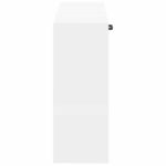 vidaXL Nástenný kabinet na topánky UTRECHT 71 x 17 x 43 cm Biela – Obrázok 4