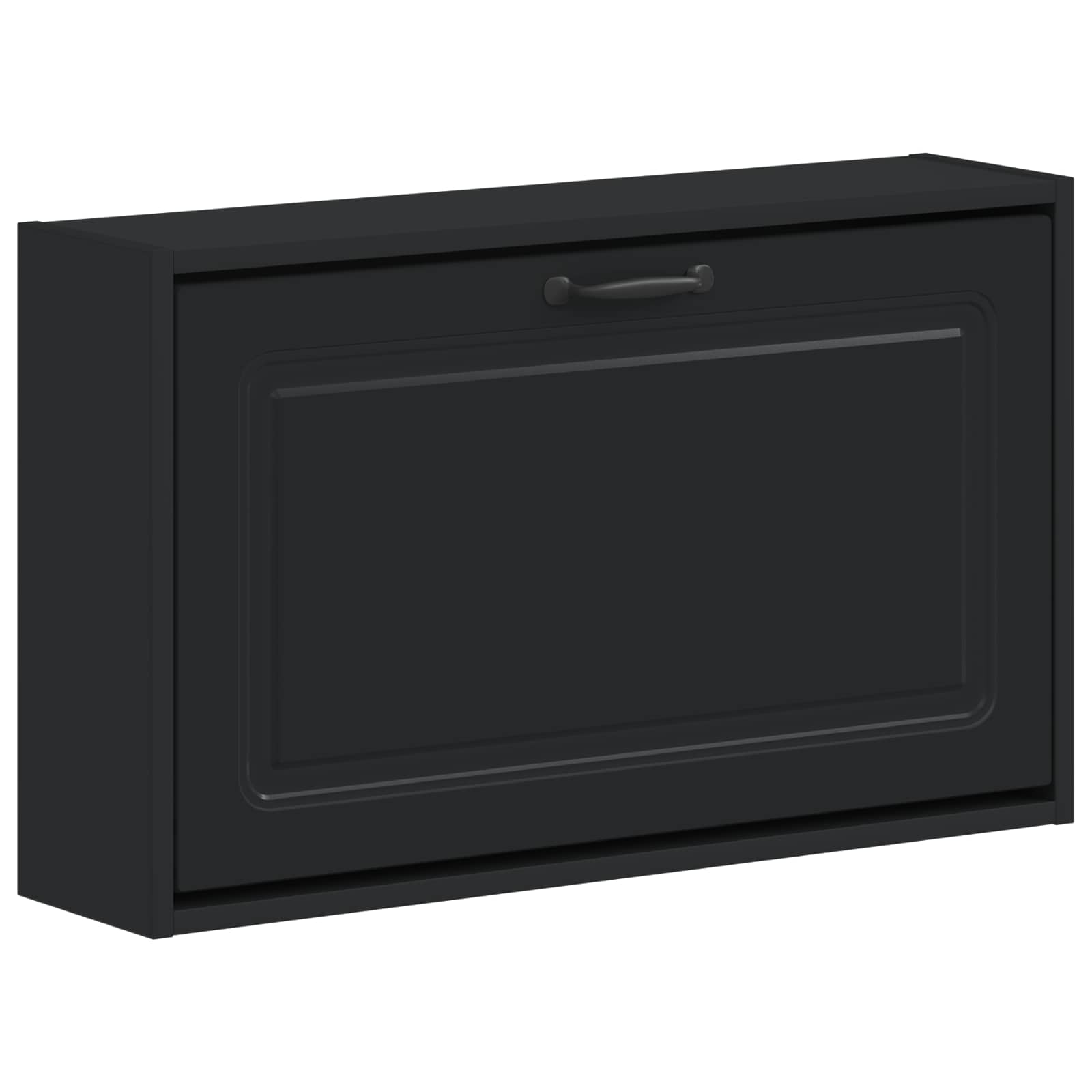 897726_1.jpg vidaXL Nástenný kabinet na topánky UTRECHT 71 x 17 x 43 cm Čierna – Obrázok 1