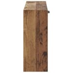 vidaXL Nástenný kabinet na topánky UTRECHT 71 x 17 x 43 cm Staré drevo – Obrázok 4